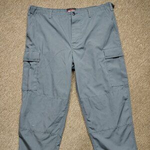 TRUSPEC Cargo Pants Men's XL Gray Cotton Blend Rip Stop Tactical Hiking Outdoors